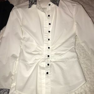 White button down